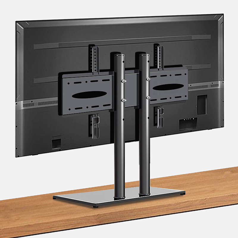 电视底座桌面增高支架免打孔台式升降座架 万能通用32 55 65 75寸