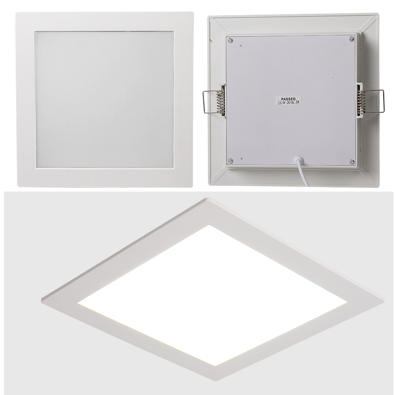 方形卡扣LED厨卫灯嵌入式厨房阳台吸H顶灯浴室灯具卫生间开孔16~1