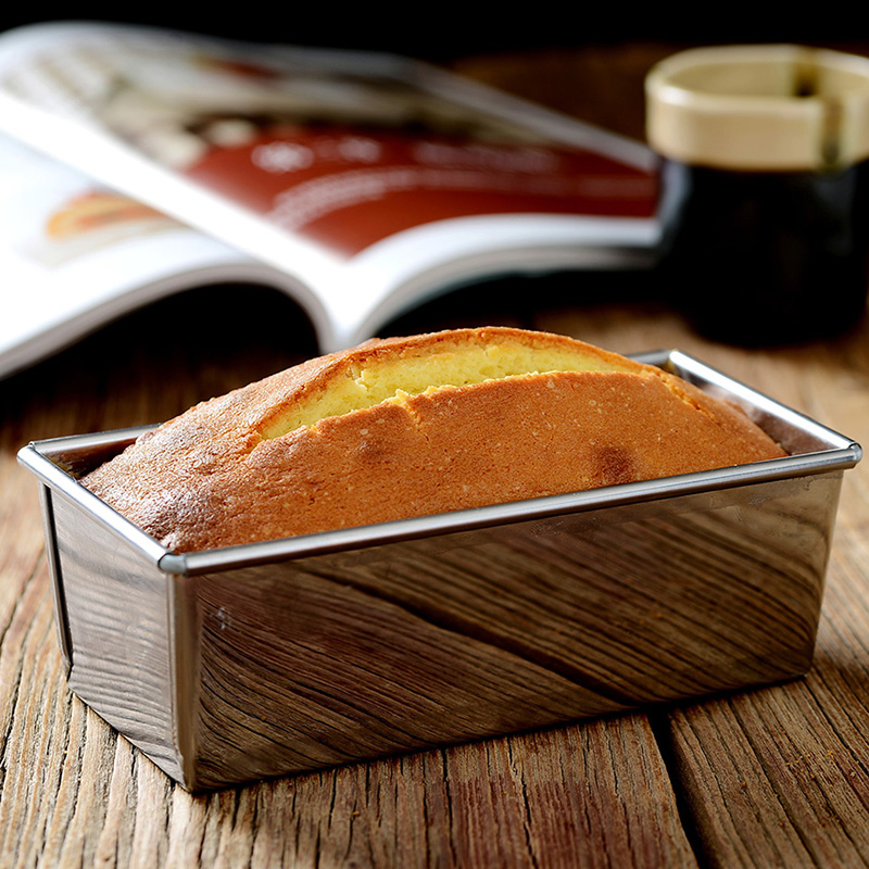日本进口烘焙工具吐司盒不锈钢水果条面包土司磅蛋糕模具烤盘模具