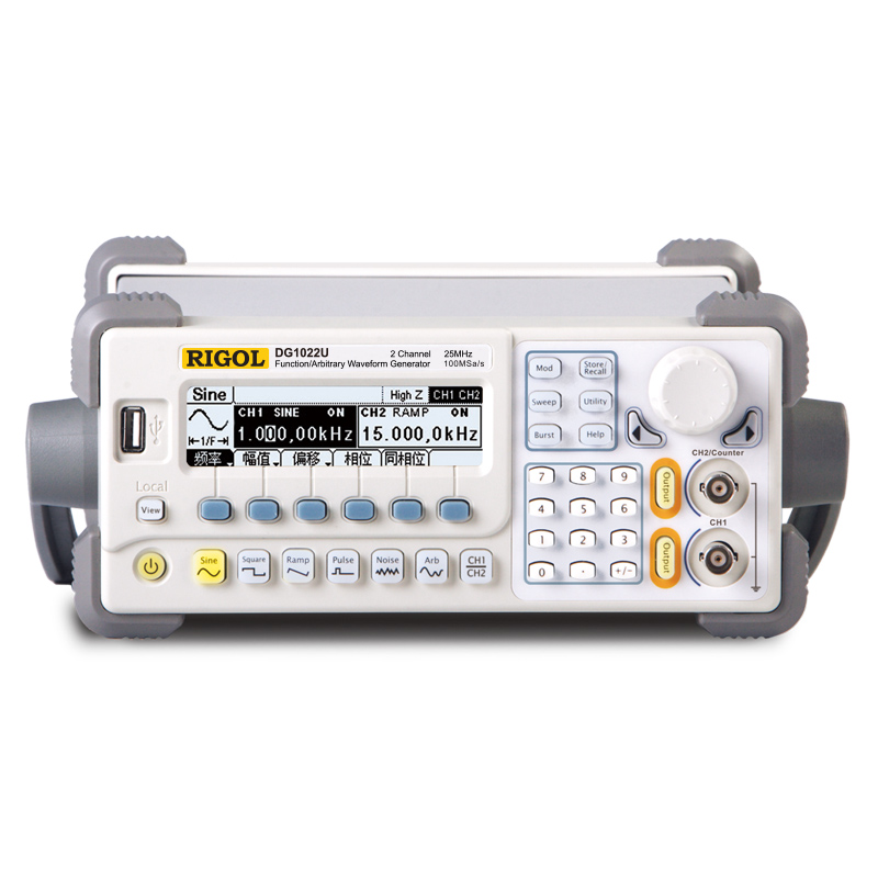DG1022U 普源RIGOL函数任意波形信号发生器25M频率方波脉冲信号源