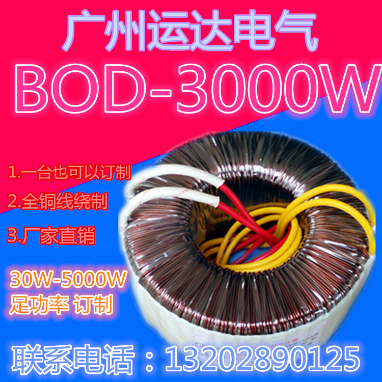 3000W(VA)220V转100V110V120V160V180V220V230V380V环形变压器