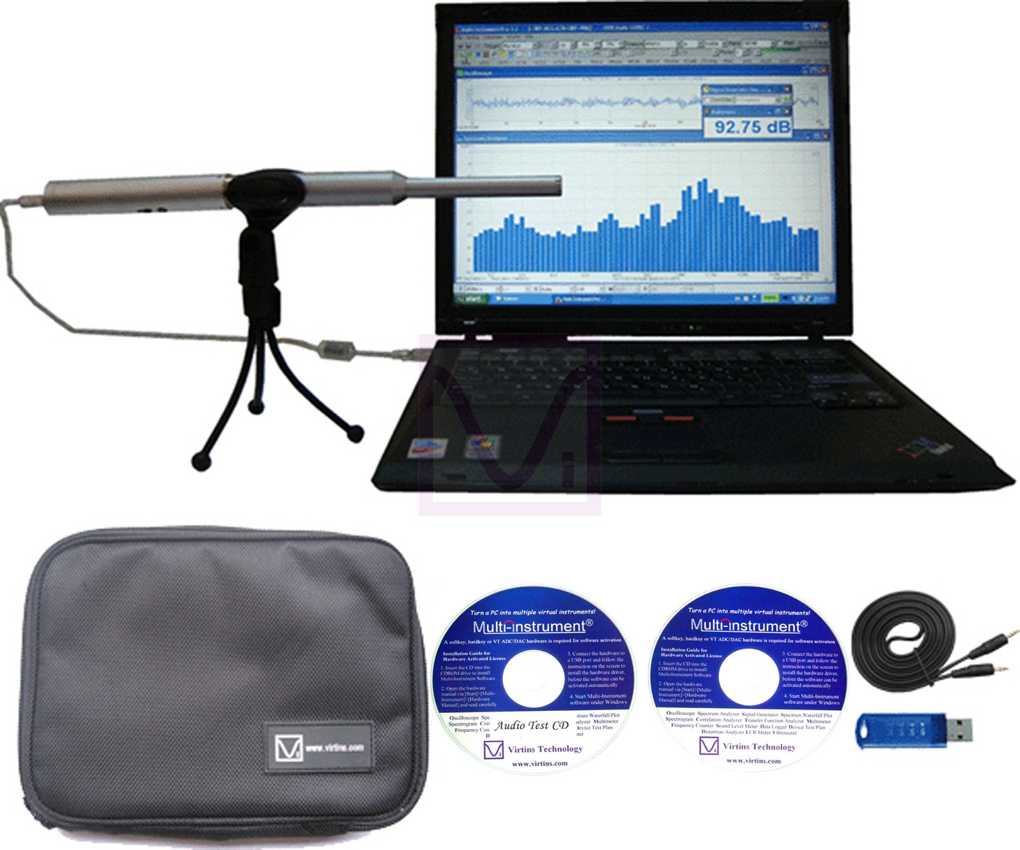高精度实时音频频谱分析仪, 示波器,频谱分析、声级计VT RTA-168A