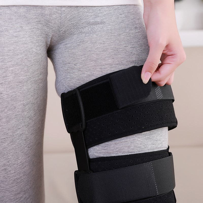 新品高档膝关节矫形器可调膝部术w后固定支撑支具卡盘锁下肢膝关