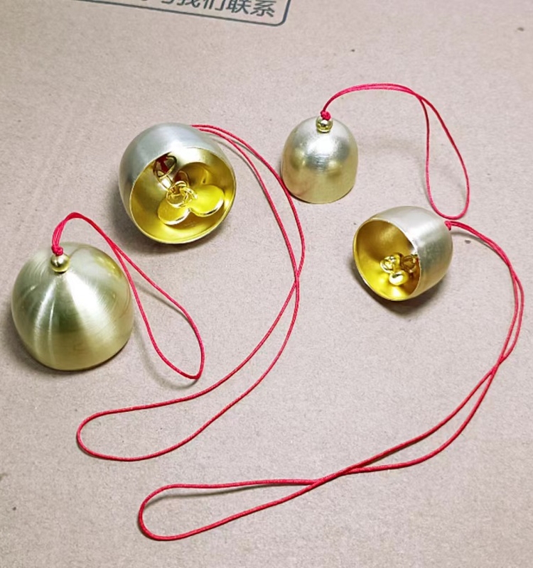 铃铛黄铜圣诞小铃铛DIY日式金属小风铃挂饰 手工材料配件装饰挂件