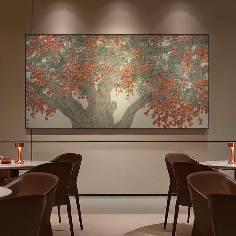 原创 新中式高档酒店大堂装饰画现代简约客厅餐厅沙发背景墙 挂画