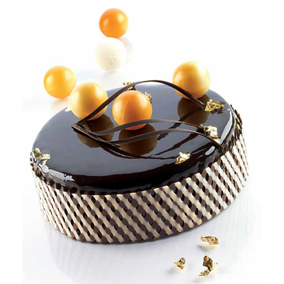 三能SI3613 圆型硅胶模 法式甜点巧克力喷砂淋面慕斯蛋糕模具