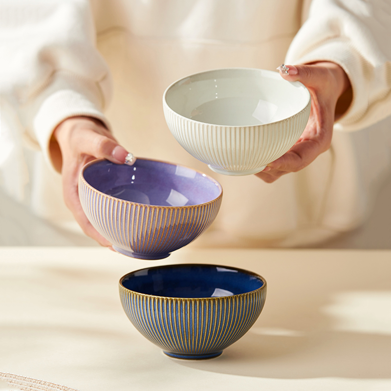 饭碗家用2024新款陶瓷高级感吃饭碗特别好看的釉下彩小碗个人专用