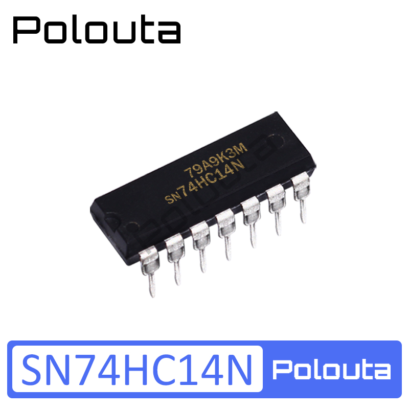 SN74HC14N 74HC14 六反相施密特触发器芯片 直插DIP14 POLOUTA