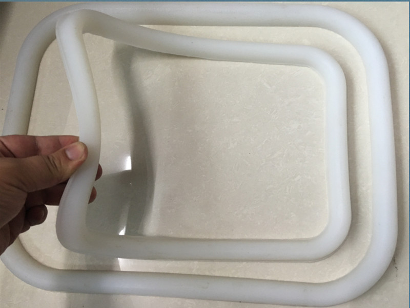 椭圆形密封圈食品级硅胶方形人孔密封垫圈 卫生级硅胶圈 罐口密封