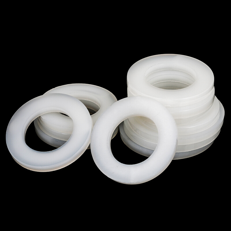 白色尼龙垫片螺丝加厚加大绝缘平垫塑料塑胶橡胶垫圈M2M2.5M3-20