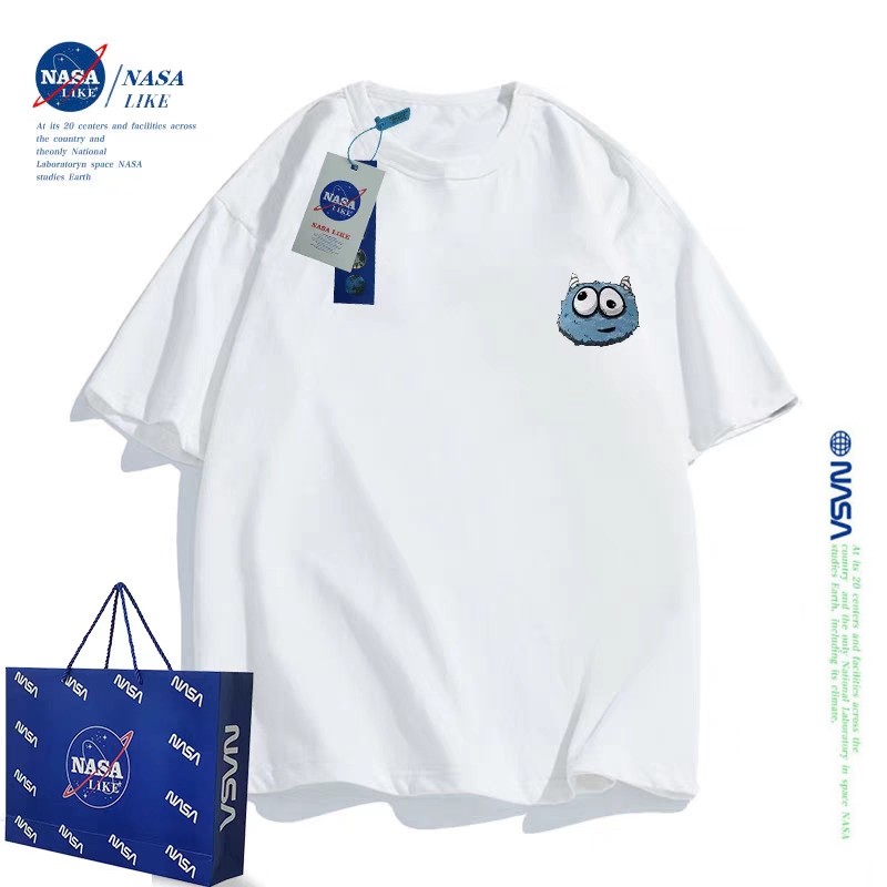 NASA联名丑丑怪儿童装短袖t恤男童女童纯棉夏装亲子装一家三四口
