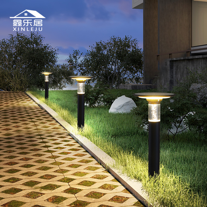 草地灯现代简约太阳能地插式院子超亮户外防水花园别墅草坪庭院灯