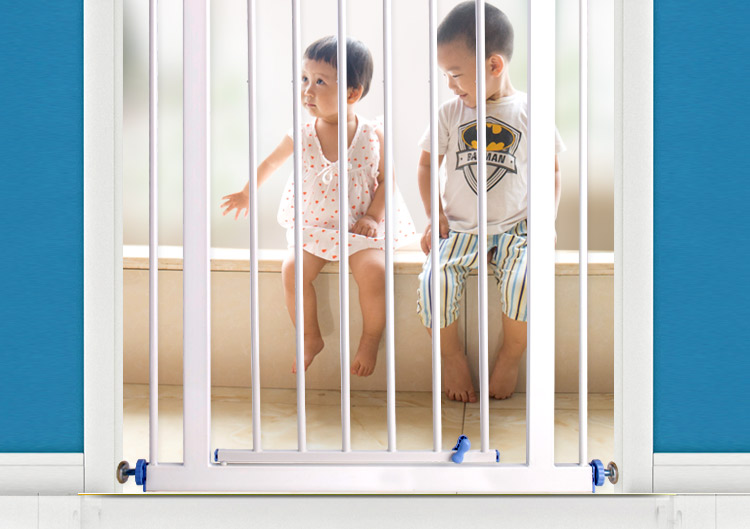 定制加高婴儿童安全门栏宝宝楼梯栏杆防护栏宠物狗狗围栏栅栏隔离