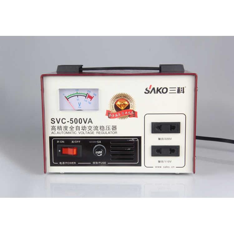 三科直销全自动家用 电脑冰箱单相交流稳压器SVC-500VA 稳压电源