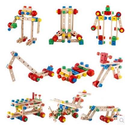 高档多功能百变益智螺母组合积木拆装拼装玩具儿童3-5-6-7岁以上