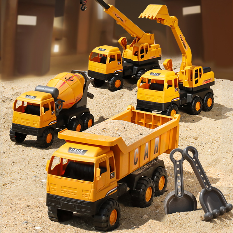 儿童工程车玩具男孩大号挖掘机翻斗车吊车搅拌汽车1一3到6岁4挖土