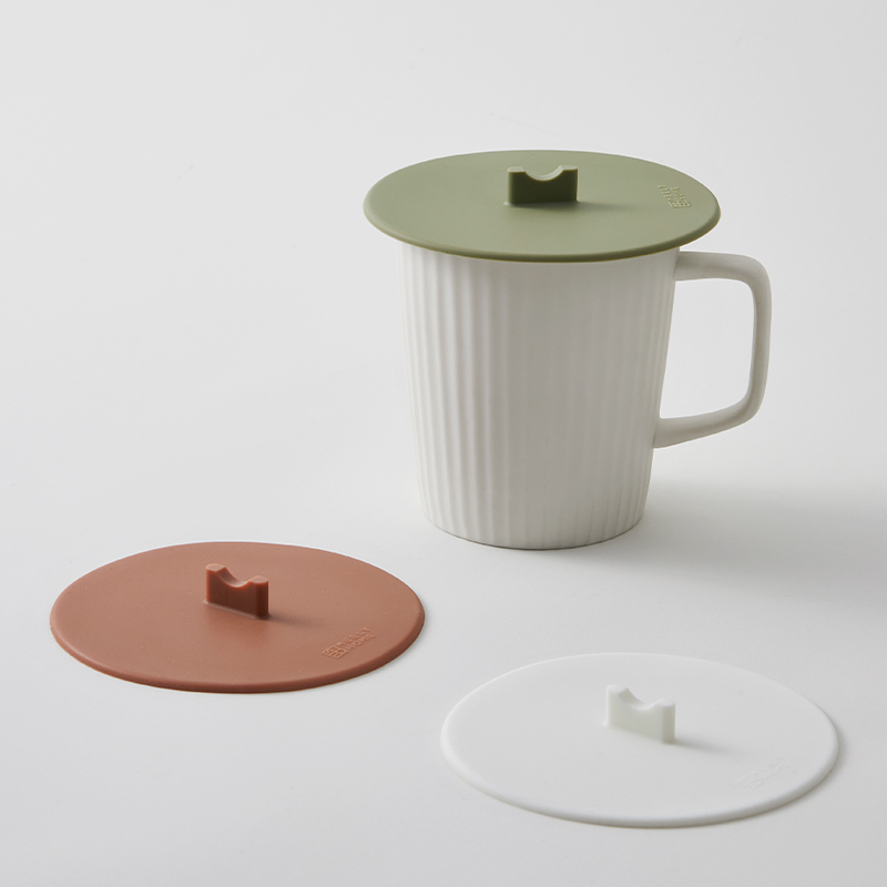米立风物杯子盖硅胶食品级杯盖茶杯盖子单卖陶瓷杯马克杯盖子通用