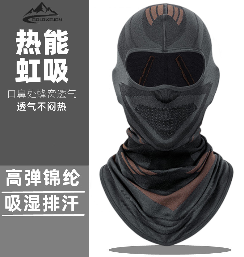 头套全脸面罩男冬季骑行装备机车头套女头盔内衬套挡防风保暖面罩