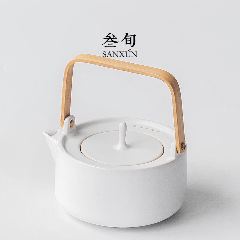 叁旬清听煮茶壶陶瓷烧水壶泡茶专用家用办公小型电陶炉煮茶器套装