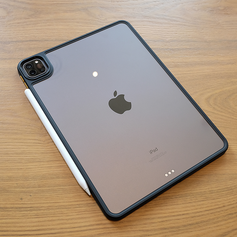 苹果iPad Pro保护套2024款11寸硅胶全包防摔防弯曲外壳透明撞色壳