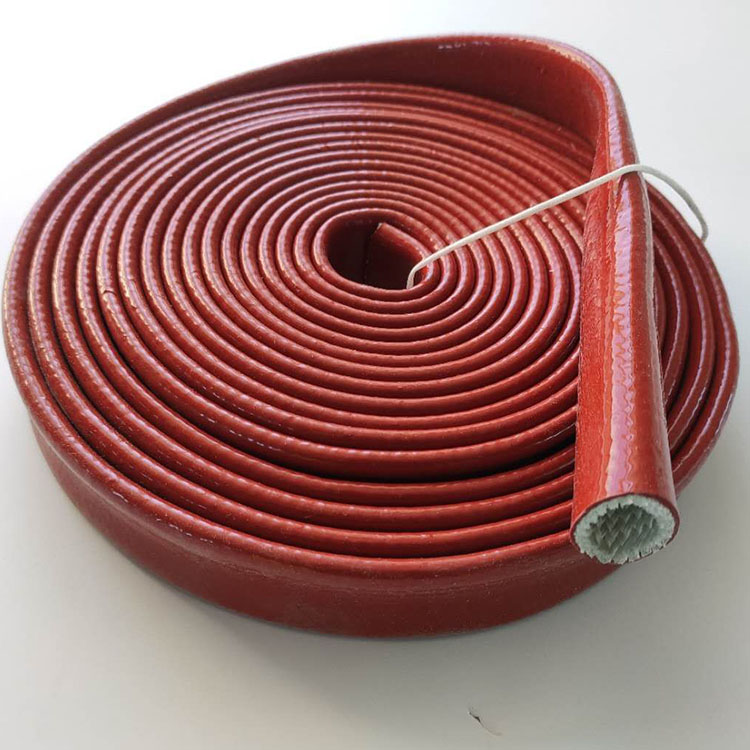 硅橡胶绝缘套管防火耐高温管隔热保温软管油管防火护套玻璃纤维