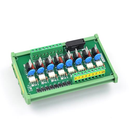 光耦隔离IO单片机PLC交流放大板 AC24-220V输出 无触点固态继电器