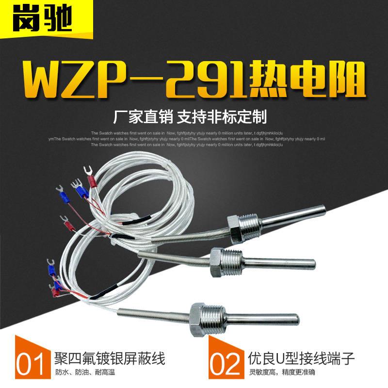 WZP-291热电阻 PT100温度传感器 两线/三线4分牙螺纹固定热电阻
