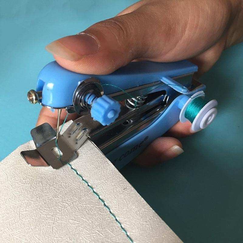 手动缝纫机手持式小型电动便携式迷你自动家用可锁边家庭简易袖珍