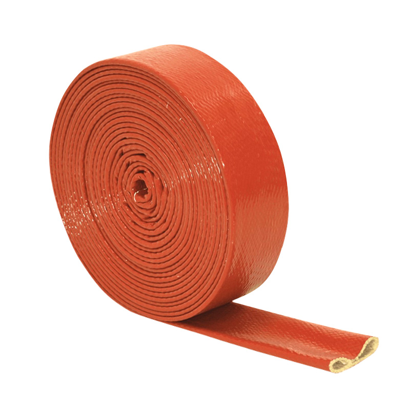 红硅橡胶耐高A温防火隔热耐火金属软管油管电缆阻燃玻纤绝缘护套