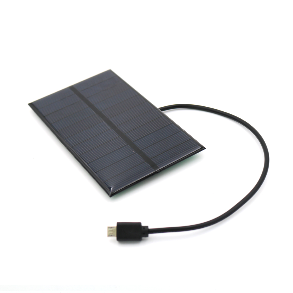 5.5V 300mA 1.65W 滴胶太阳能电池板带USB安卓端口 太阳能充电