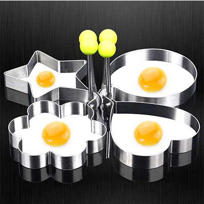 加厚不锈钢煎蛋模具神器煎鸡蛋模型煎蛋器爱心形荷包蛋饭团磨具套