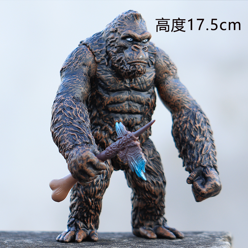 哥斯拉大战金刚骷髅岛大猩猩打怪兽之王可动手办模型摆件玩具礼物