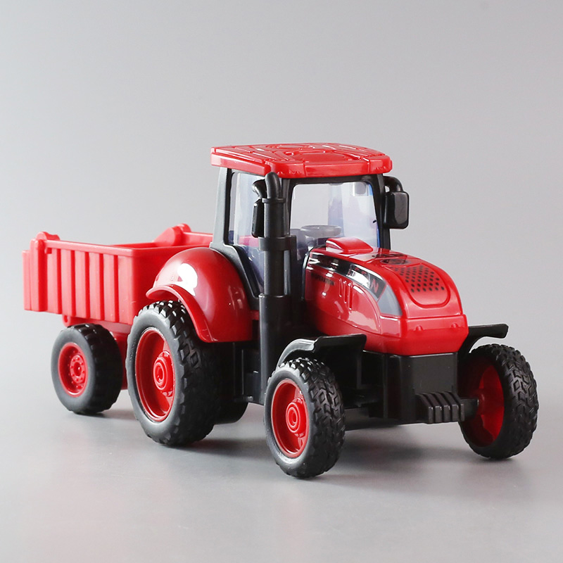 农夫工程车拖拉机惯性儿童模型玩具仿真收割机男孩宝宝小汽车套装