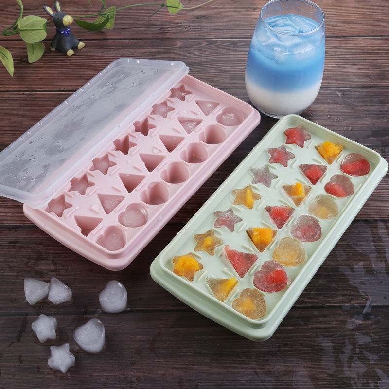 自制带盖制冰盒模型家用小做冰格的神器商用速冻器冰箱冻冰块模具