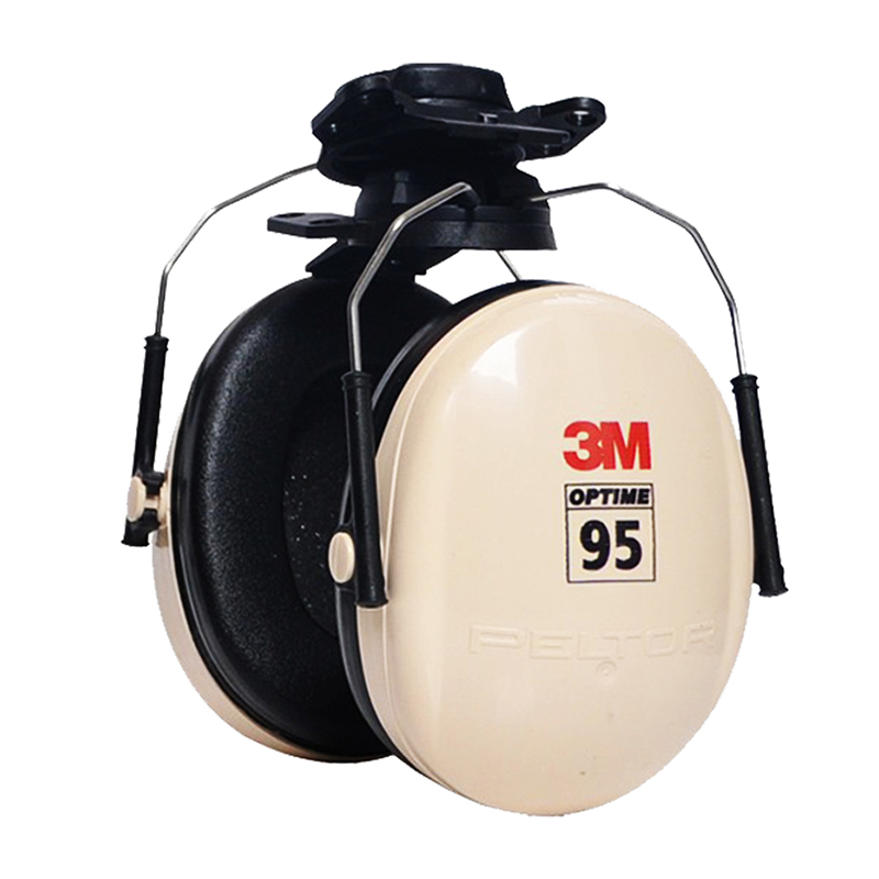 3MPELTOR H6P3E可挂安全帽式隔音降噪耳罩工业级耐用舒适简易劳保