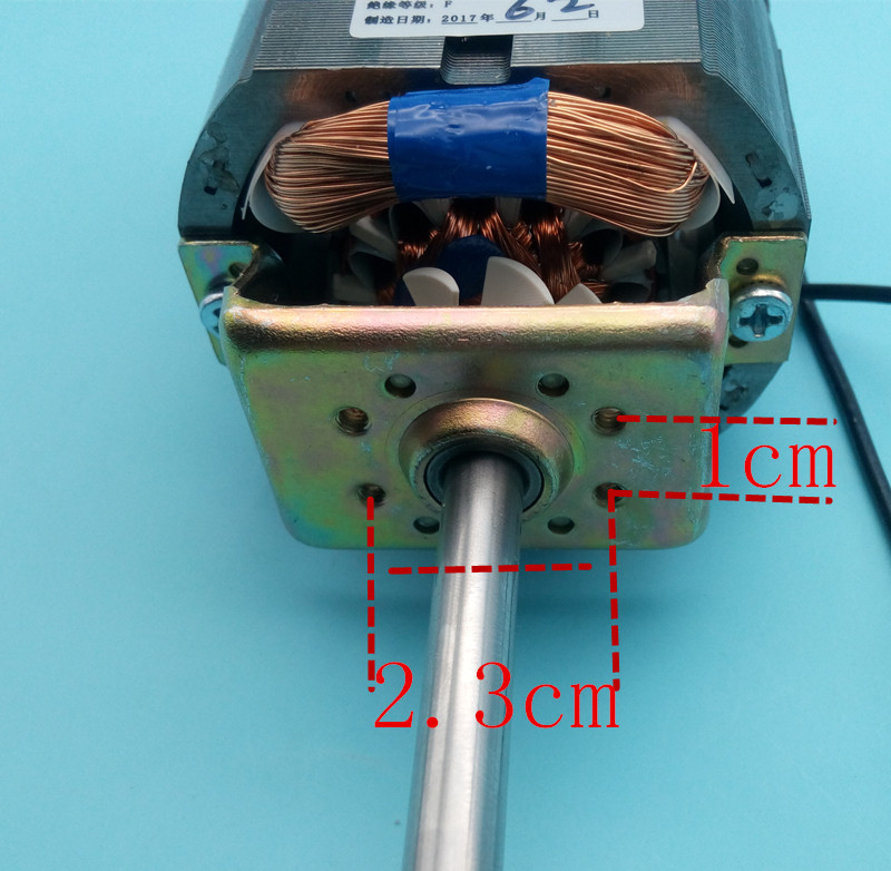 豆浆机电机马达hc6331电机配件扁口刀片孔通用型长轴短轴6331马达