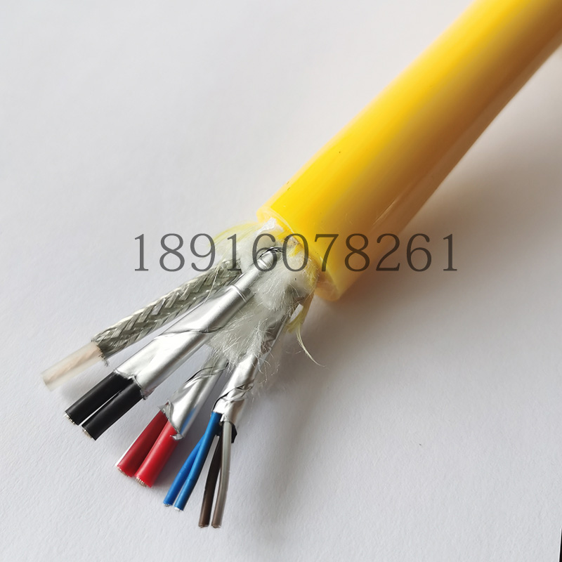 聚氨酯双护套凯夫拉电缆2*1.0+2*（2*0.5）+同轴TV井下探测复合线