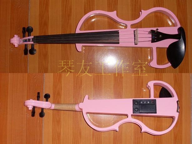 黑色电子 电声小提琴  4/4木质小提琴 实木配件 可配无线发射器