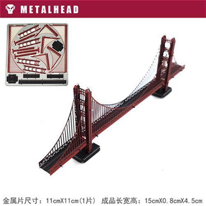 金属狂魔DIY金属拼图拼装模型KM019金门大桥