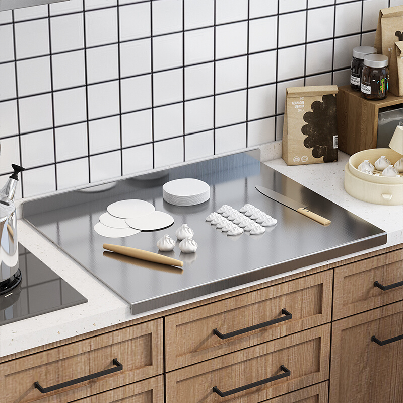304不锈钢面板厨房家用砧板和面板大号烘焙揉面案板擀面板切菜板