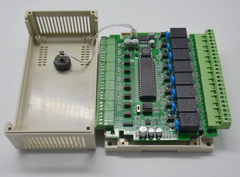 可编程控制板继h电器8路信号输入8路输出控制单片机485通讯模块