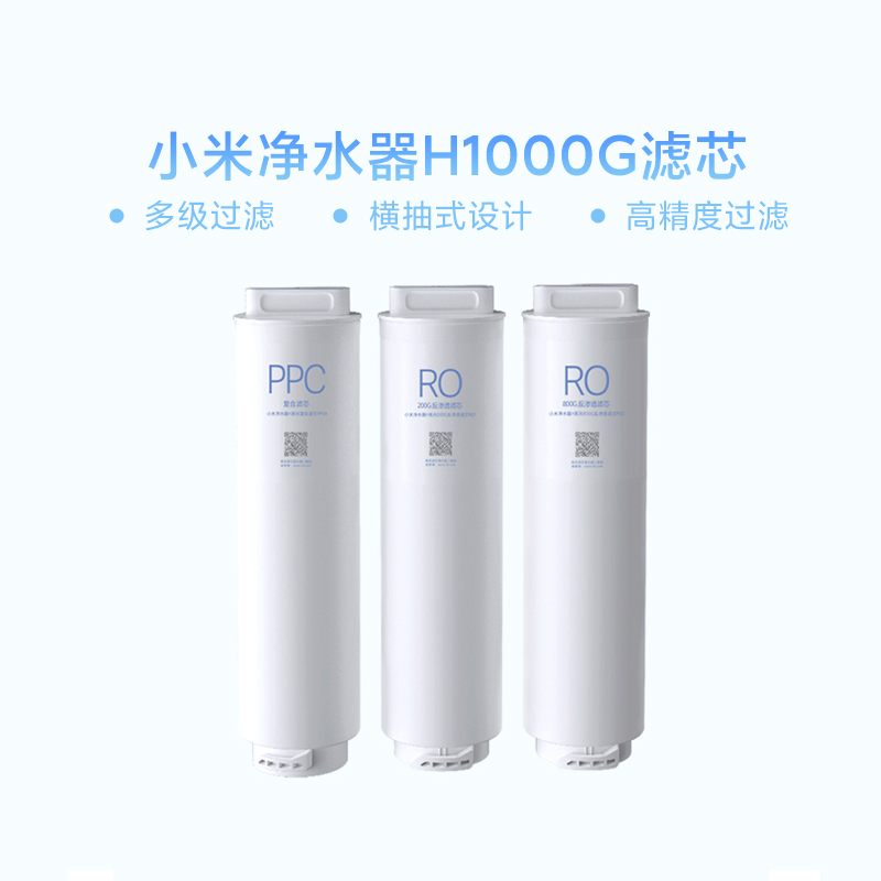 小米净水器H1000G滤芯 复合滤芯PPC4/200G反渗透滤芯RO1 原装正品