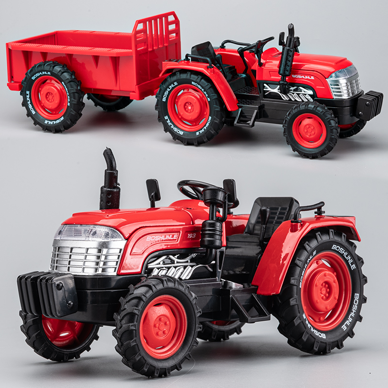 合金拖拉机玩具农场工程运输车摆件手扶农夫车模型男孩玩具车宝宝