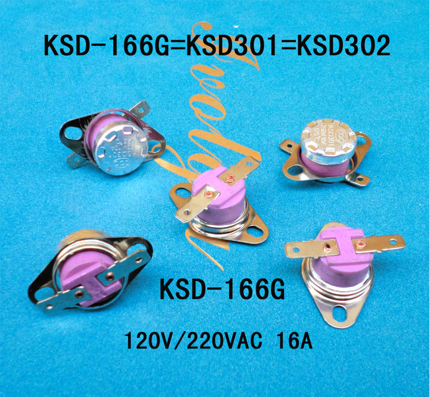 KSD-166G  KSD302 120V-250V 16A 230度温度控制开关220度温控器