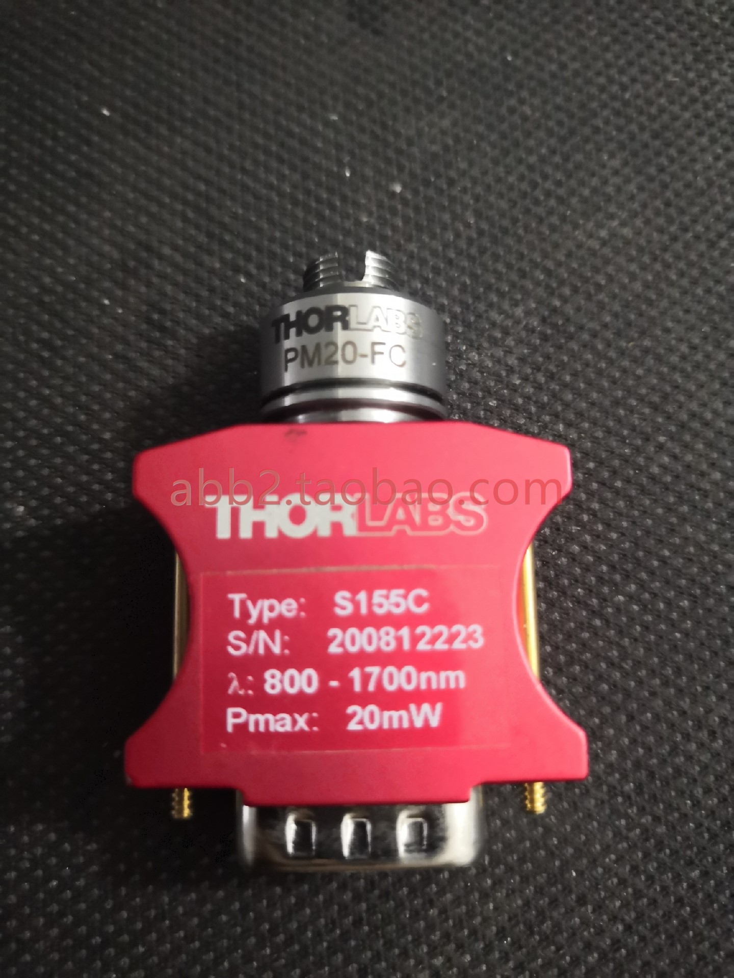 THORLABS S155C S154C光纤光电二极管功率探 头