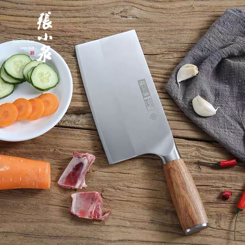 张小泉菜刀家用超快锋利斩切刀厨师专用不锈钢切菜刀砍骨切肉正品