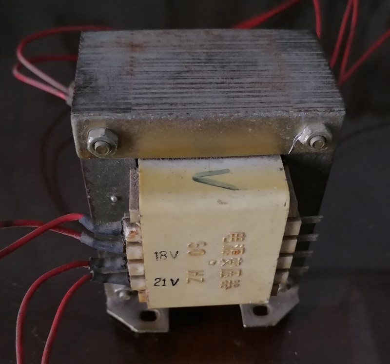 老式纯铜E型变压器45V 11V 18V 21V,测试四路输出电压正常重3斤