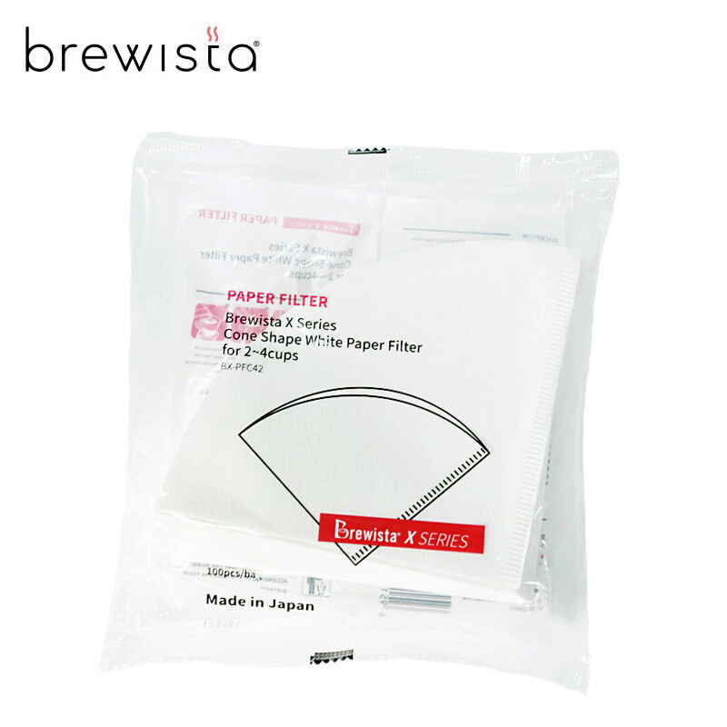 日本新款Brewista V60滤纸 原浆手冲咖啡圆锥形过滤纸40片/100片