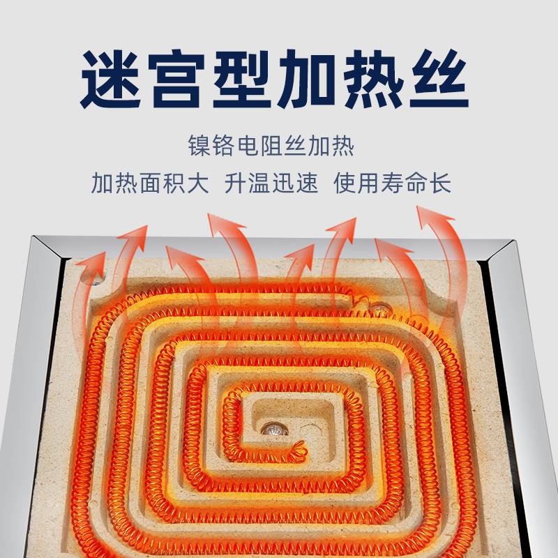 上海尚仪电炉子耐高温控温实验电阻丝电炉2000w电炉工业可调温