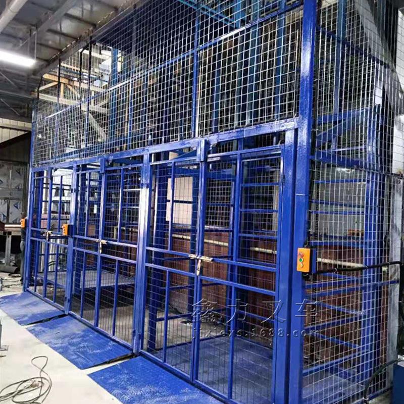 定制电动液压升降台货梯无剪叉固定式升降机厂房货运电梯仓库